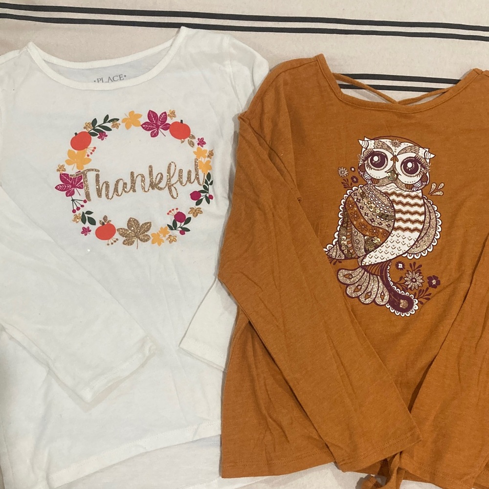The Children's Place White 'Thankful' Floral Long Sleeve Tee
